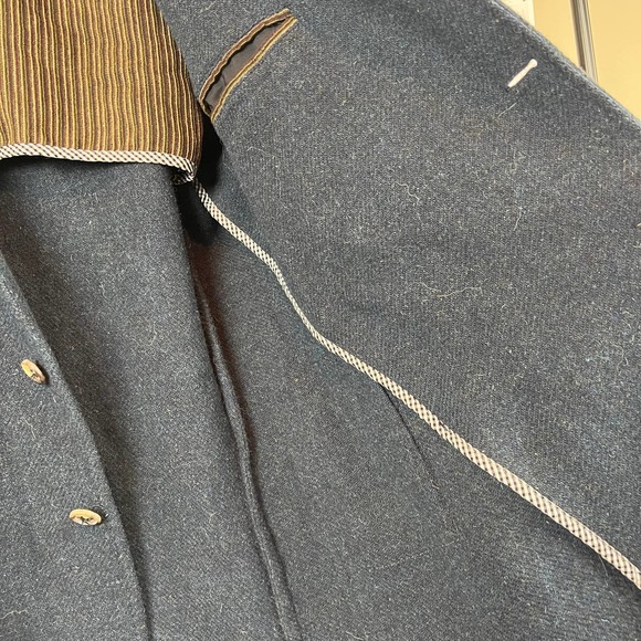 Braddock Time for Peace Vintage Jacket Faux Leather Details Mens 52 - Picture 10 of 12